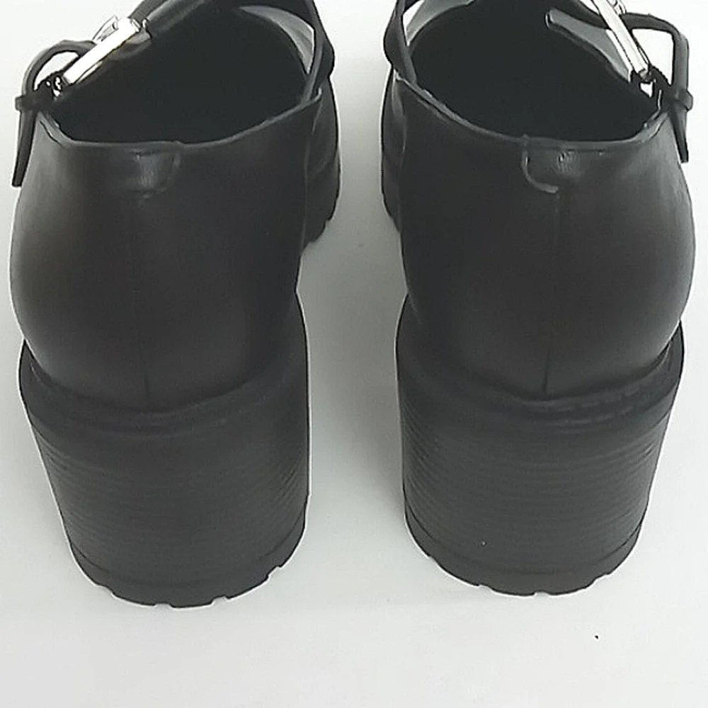 G by Guess Shoes Women's Size 10 Mary Jane Chunky Heel Buckle Strap Black Y2K - Picture 9 of 10